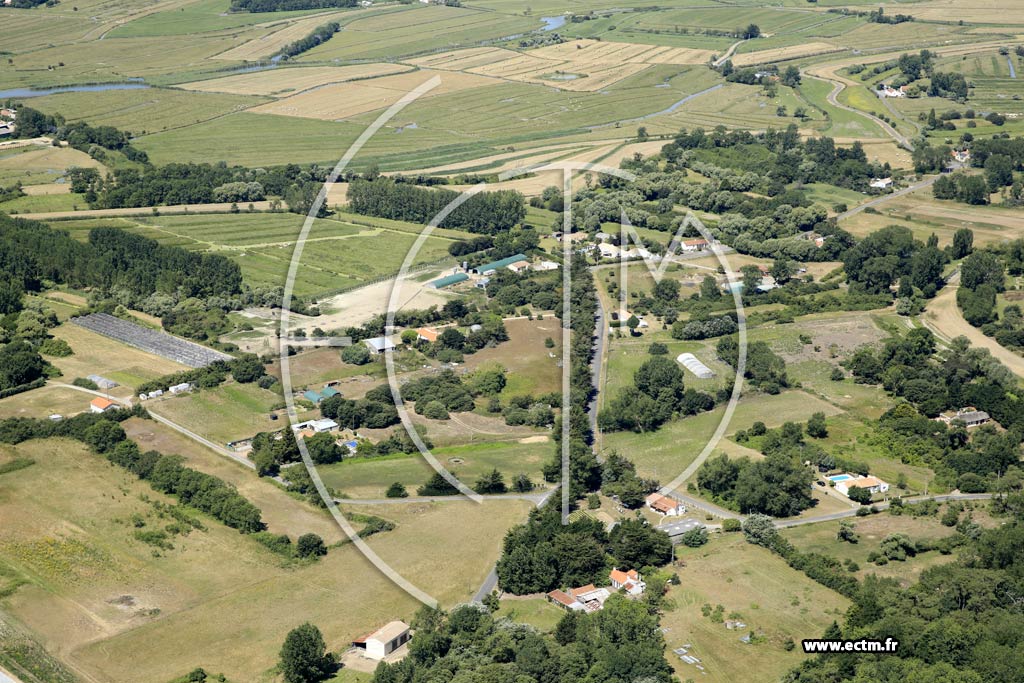 Photo arienne de Saint-Hilaire-de-Riez (Marais Breton)