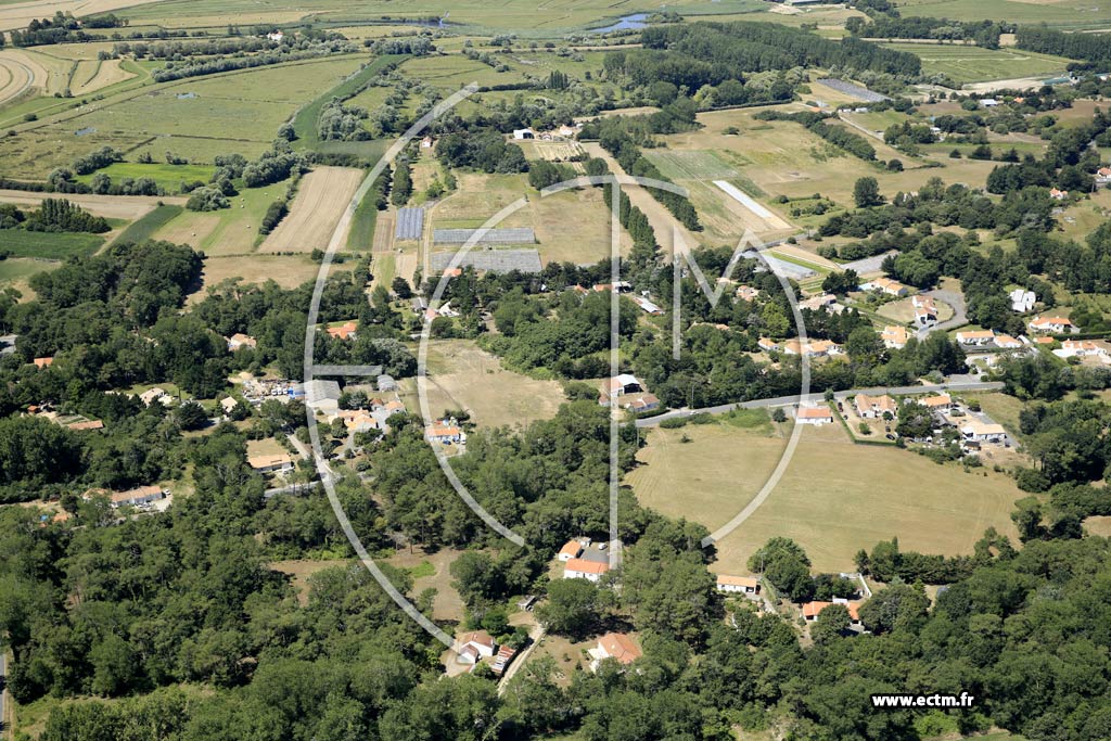 Photo arienne de Saint-Hilaire-de-Riez (Marais Breton)