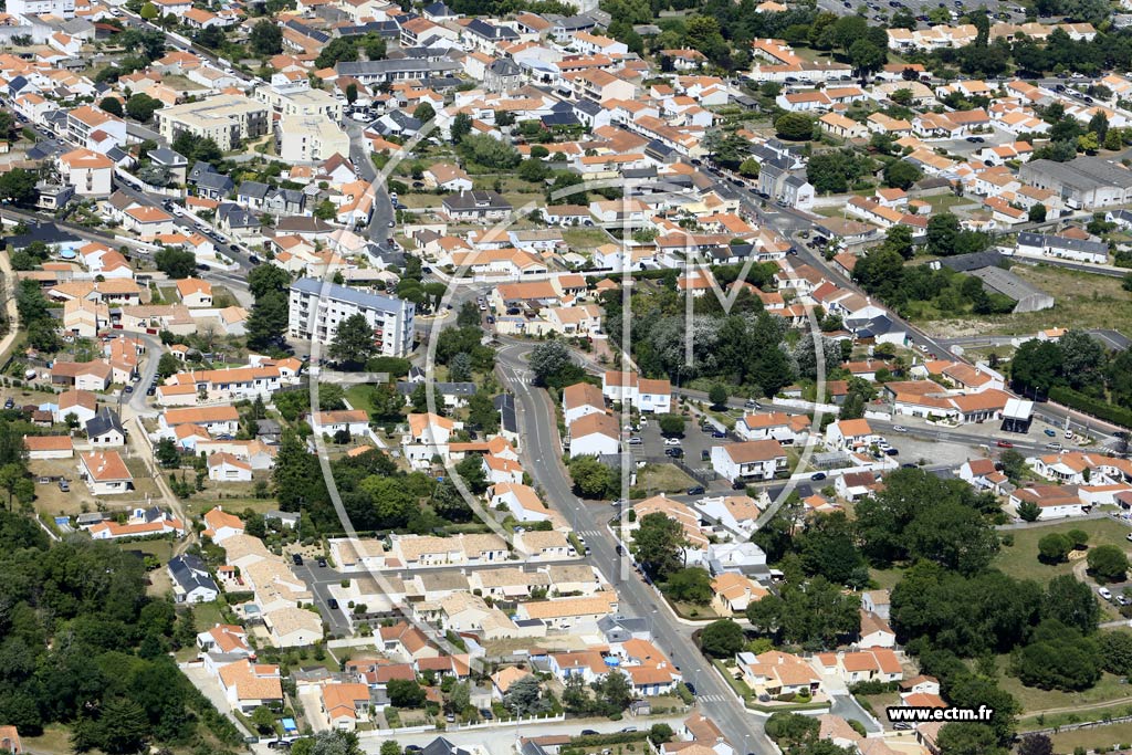 Photo arienne de Saint-Jean-de-Monts (Centre)