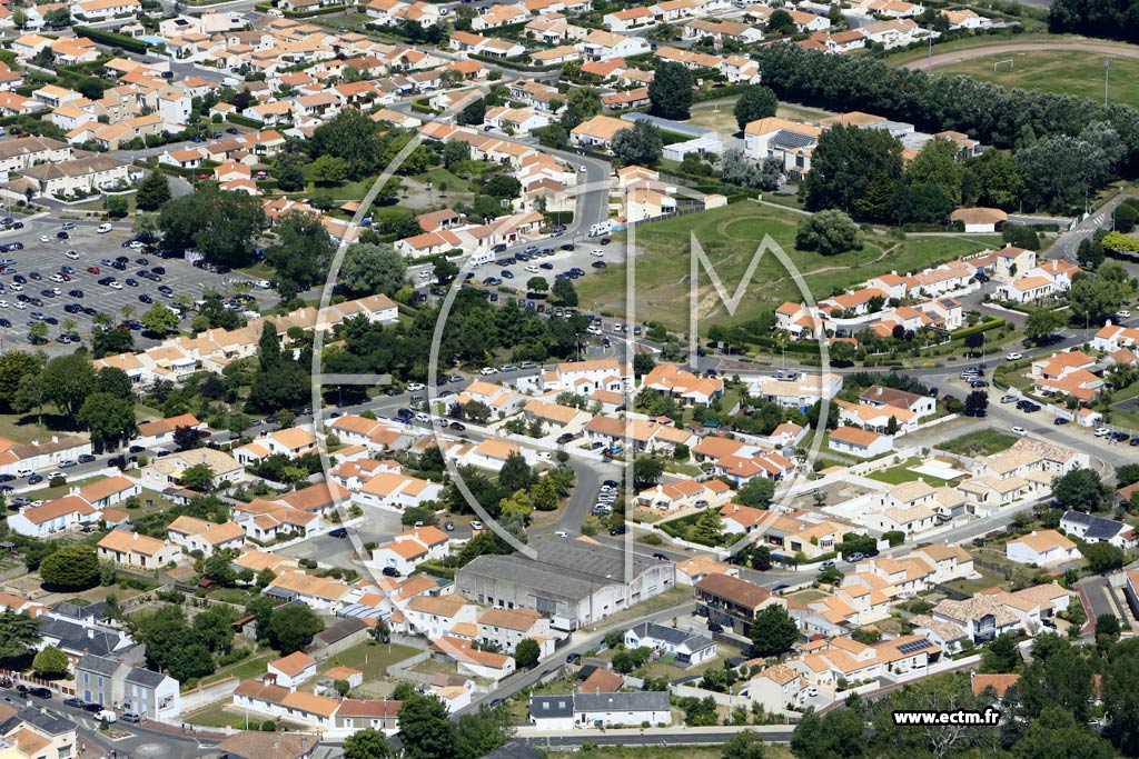 Photo arienne de Saint-Jean-de-Monts (Centre)