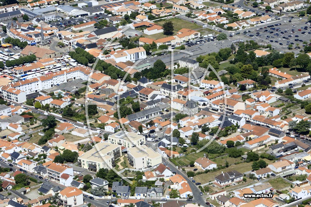 Photo arienne de Saint-Jean-de-Monts (Centre)