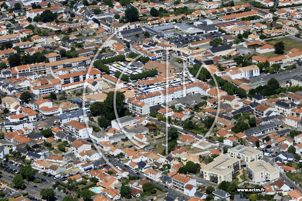 Photo arienne de Saint-Jean-de-Monts (Centre)