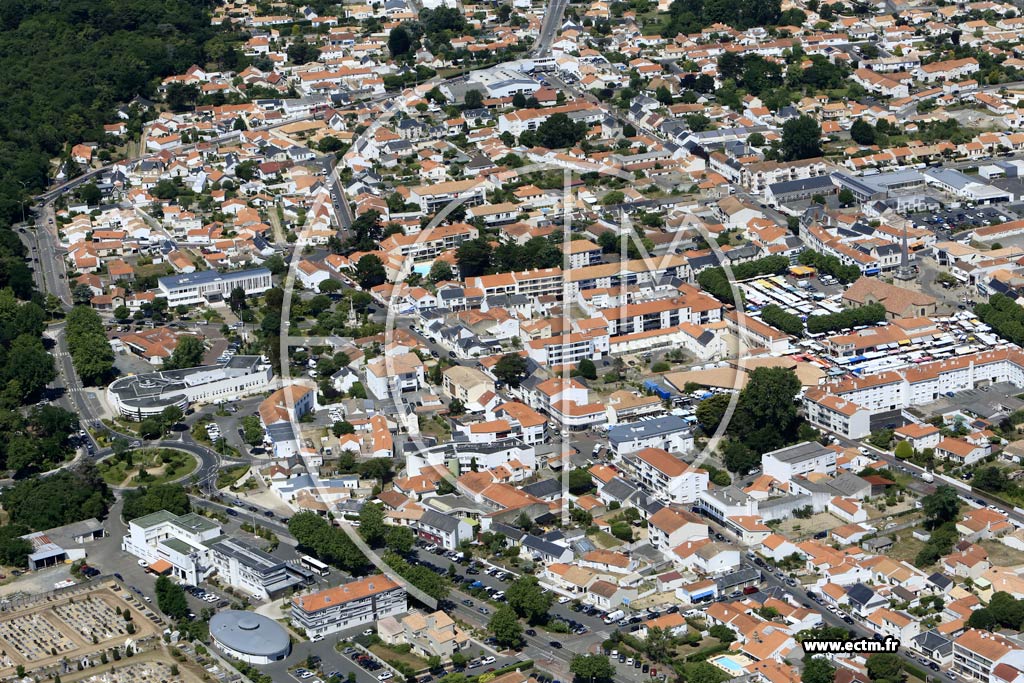 Photo arienne de Saint-Jean-de-Monts (Centre)