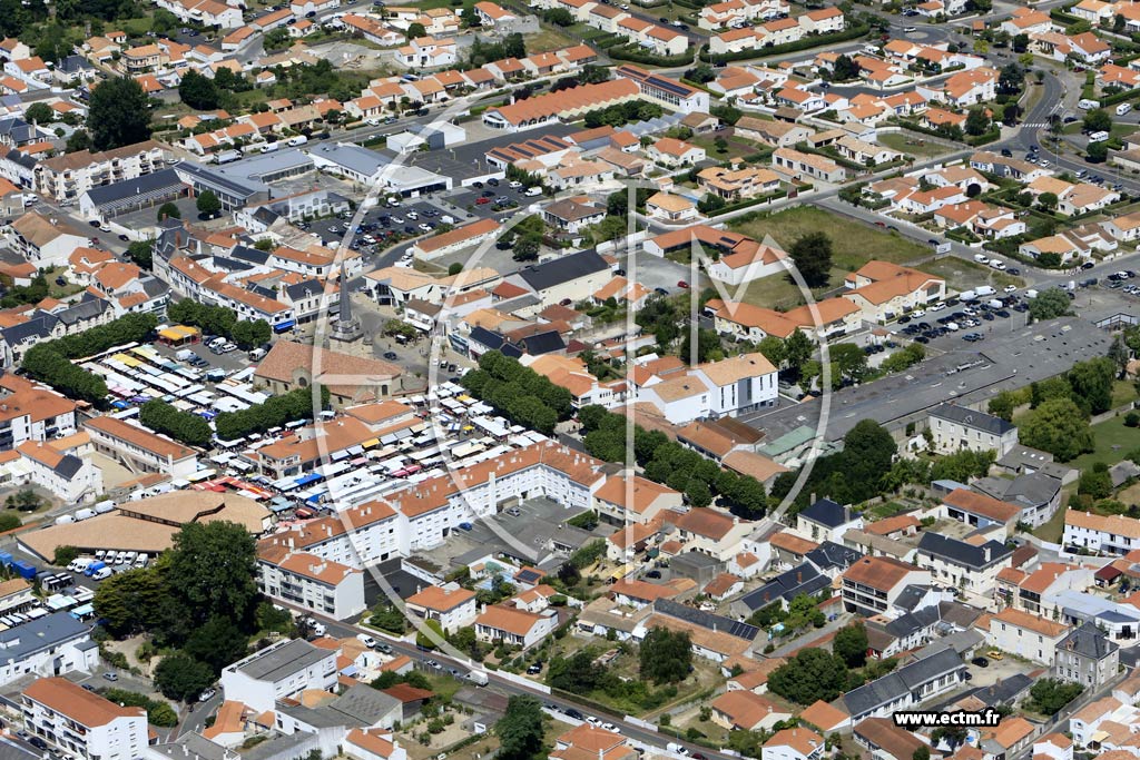 Photo arienne de Saint-Jean-de-Monts (Centre)