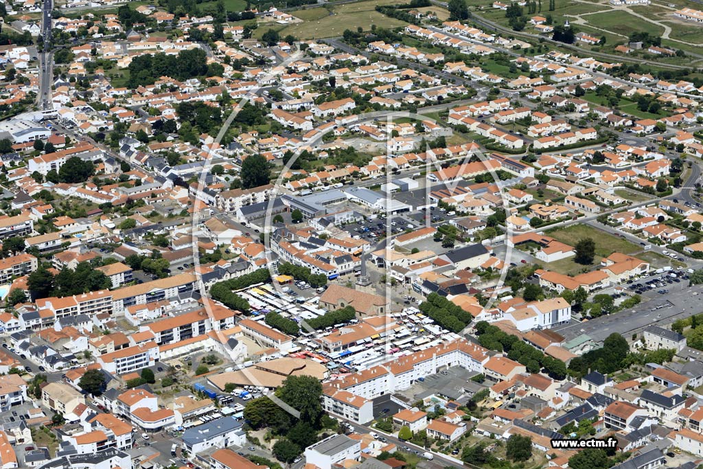 Photo arienne de Saint-Jean-de-Monts (Centre)