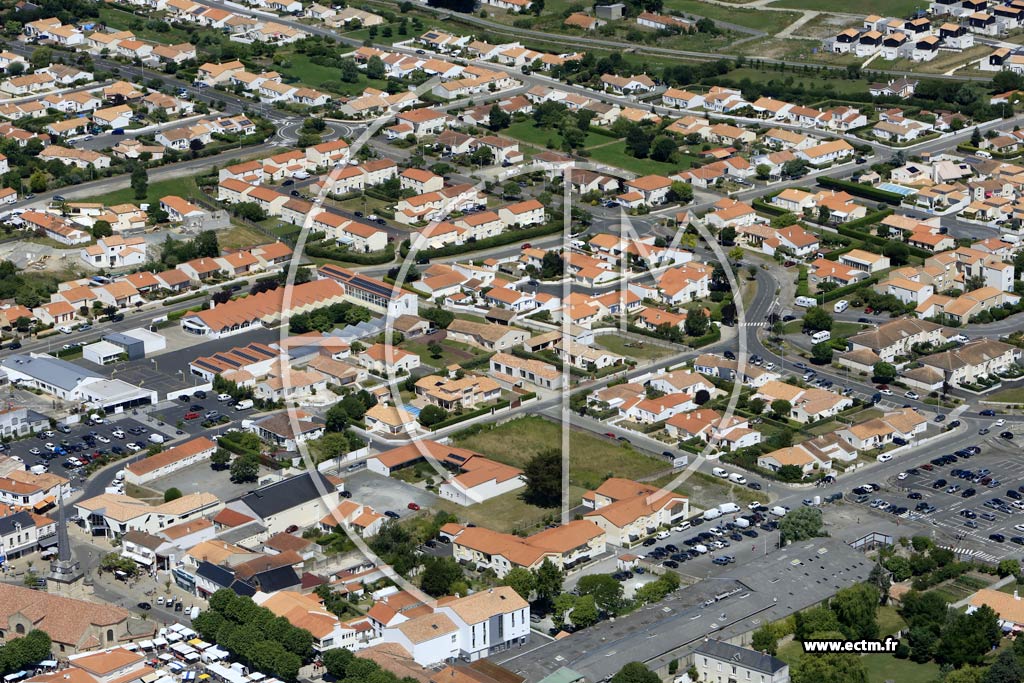 Photo arienne de Saint-Jean-de-Monts (Centre)