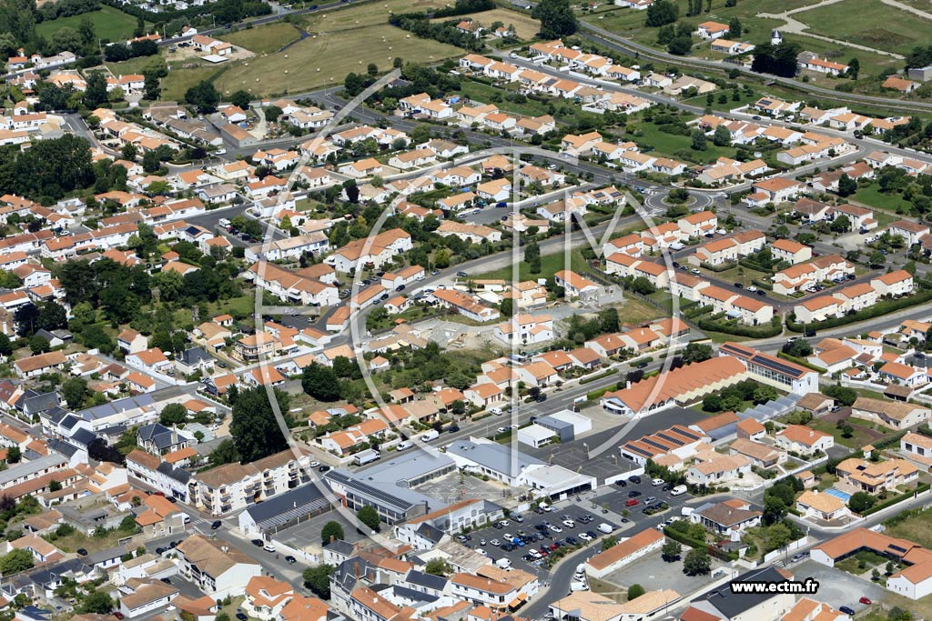Photo arienne de Saint-Jean-de-Monts (Centre)