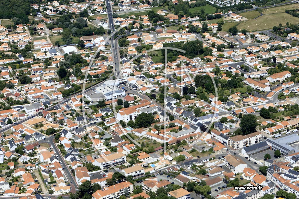 Photo arienne de Saint-Jean-de-Monts (Centre)
