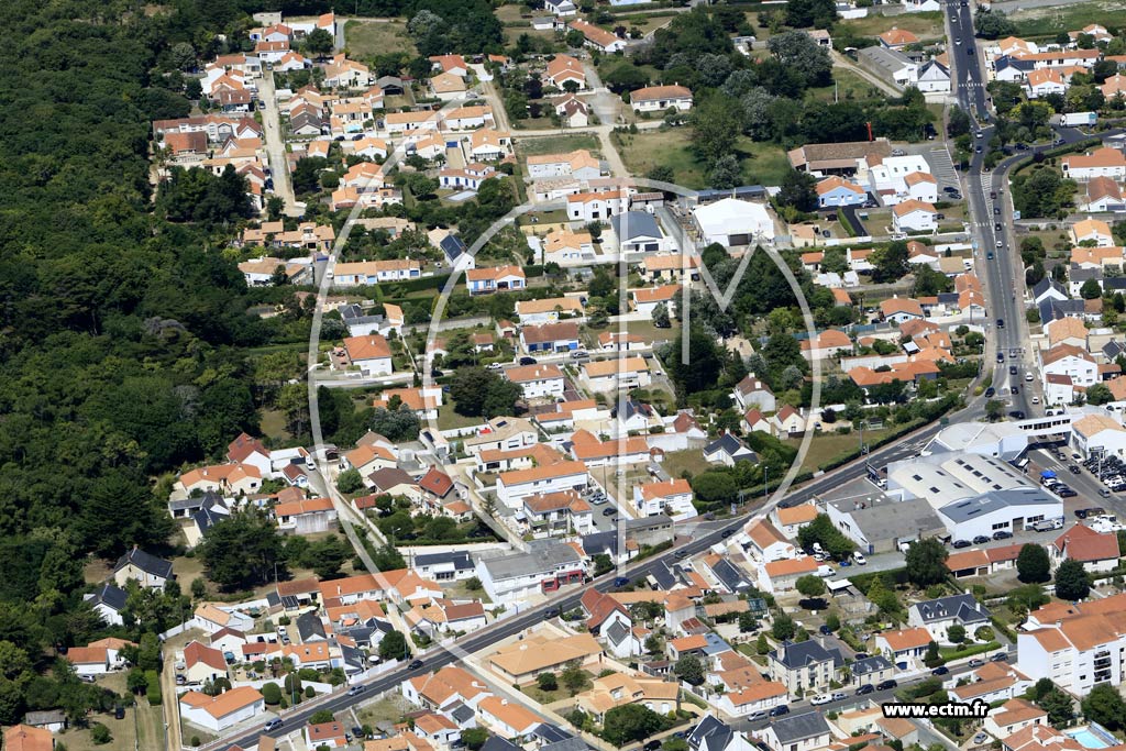 Photo arienne de Saint-Jean-de-Monts (Centre)
