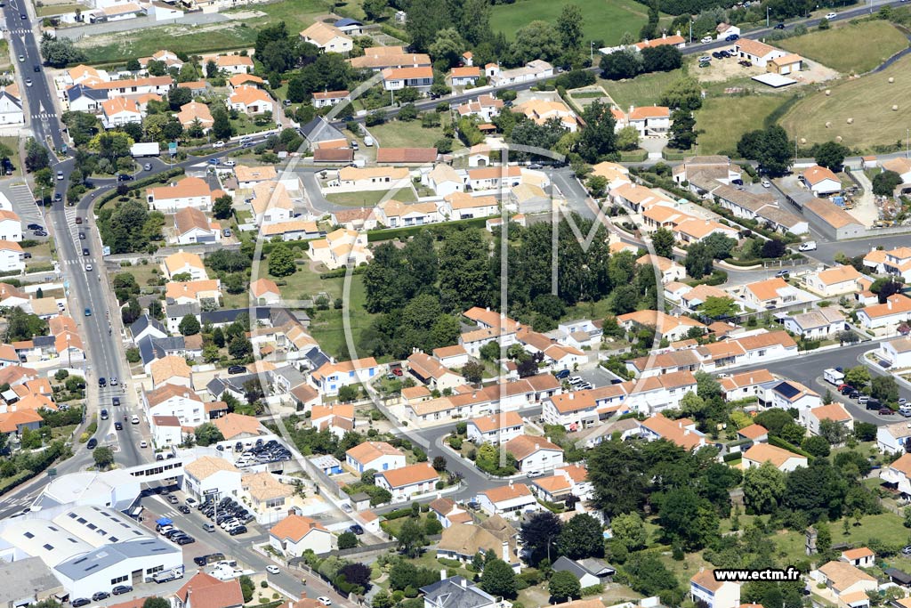 Photo arienne de Saint-Jean-de-Monts (Centre)