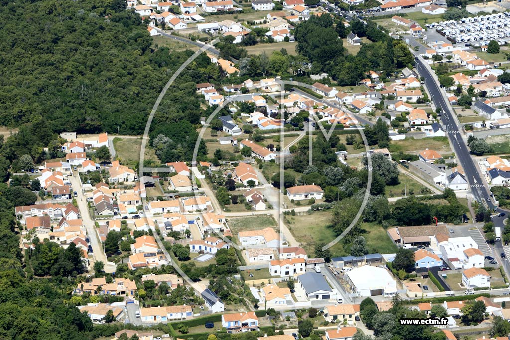 Photo arienne de Saint-Jean-de-Monts (Centre)