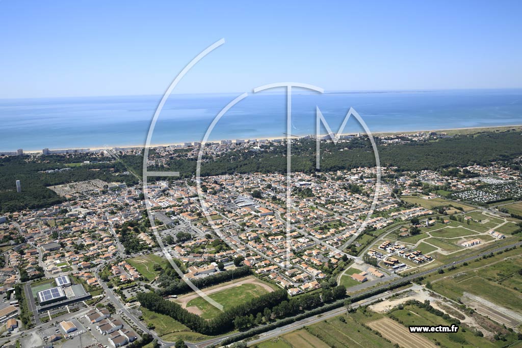 Photo arienne de Saint-Jean-de-Monts (Centre)