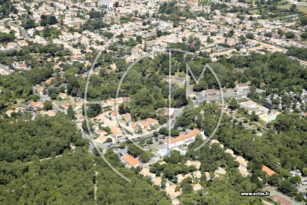 Photo arienne de Saint-Jean-de-Monts (les Pins)