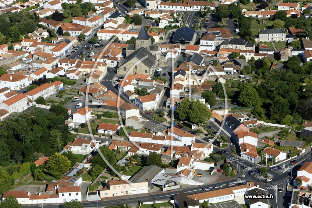 Photo arienne de Beauvoir-sur-Mer (Centre)