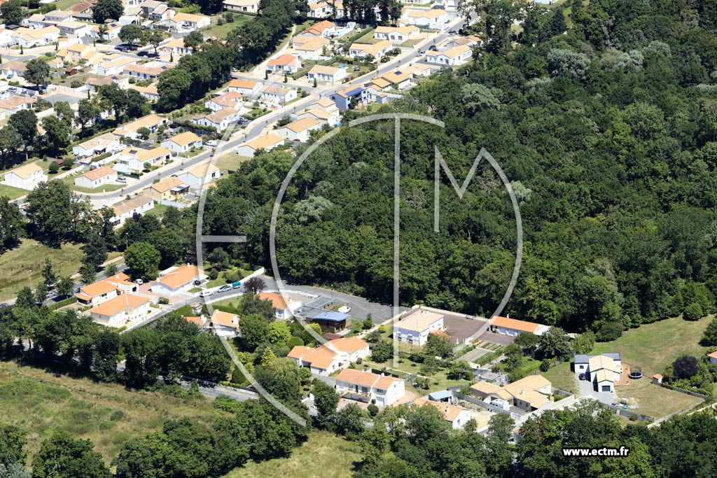 Photo arienne de Challans (Bois des Bourbes)