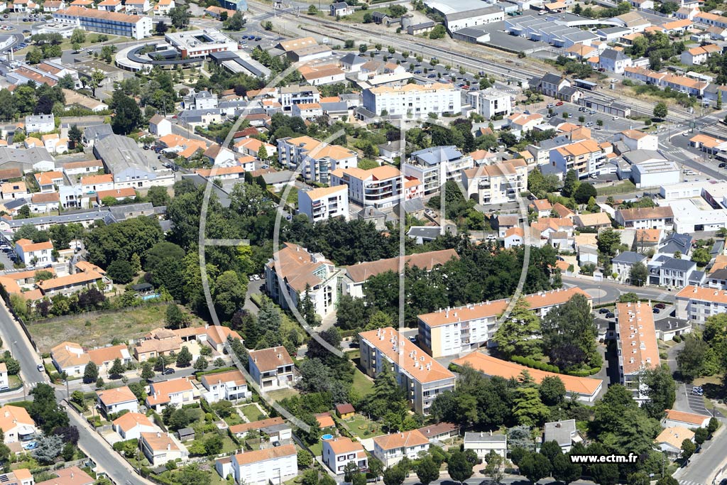 Photo arienne de Challans (Centre)