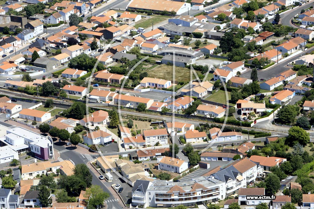 Photo arienne de Challans (Centre)