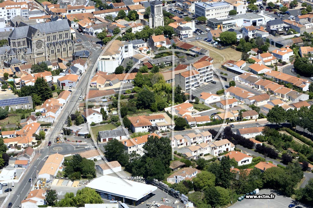 Photo arienne de Challans (Centre)
