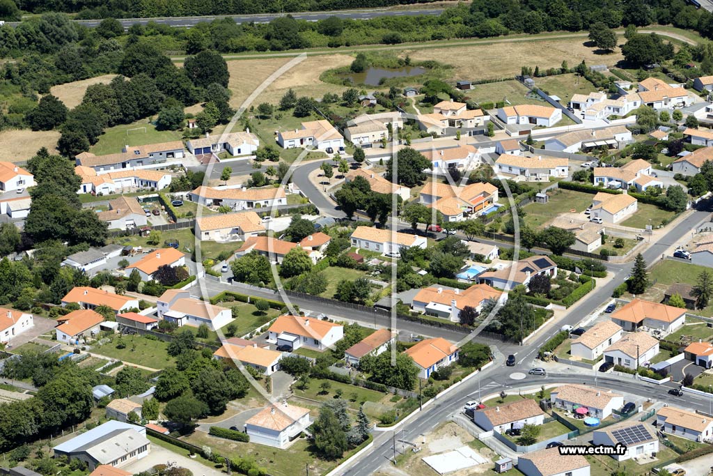 Photo arienne de Challans (Nord)