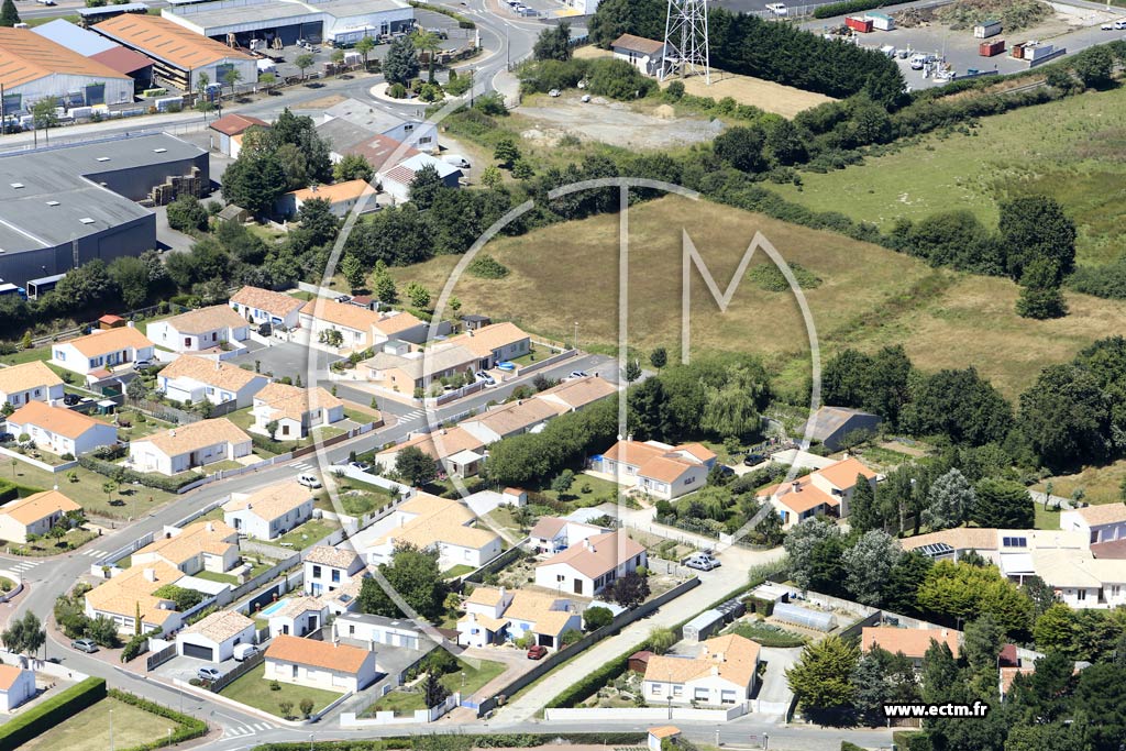 Photo arienne de Challans (Nord)