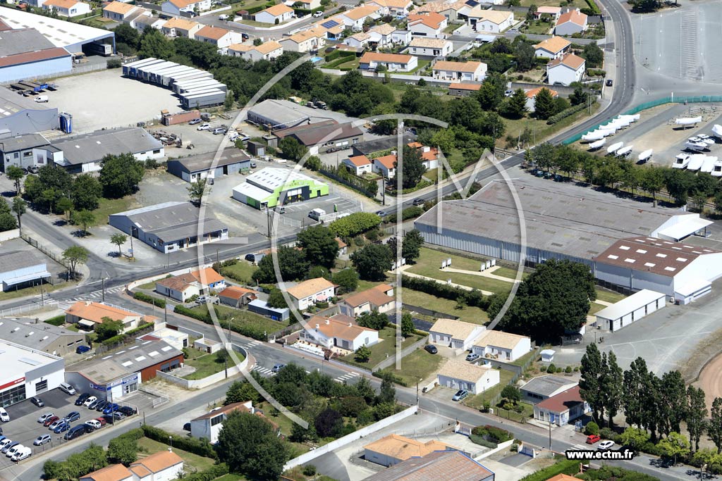 Photo arienne de Challans (Nord)
