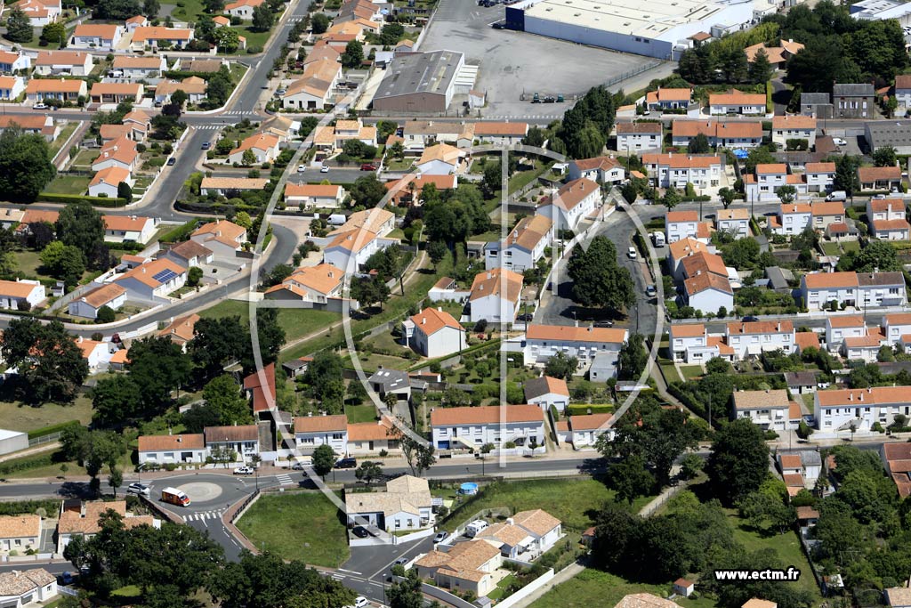 Photo arienne de Challans (Nord)