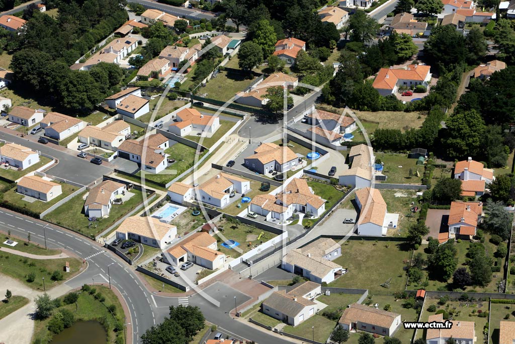 Photo arienne de Challans (Nord)