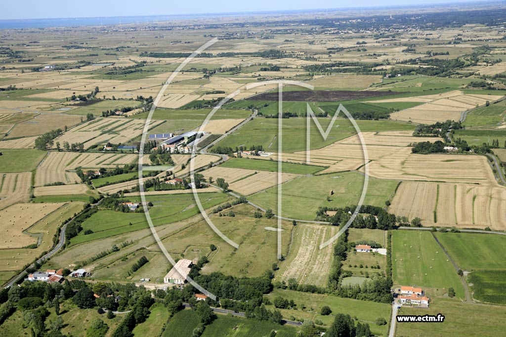 Photo arienne de Saint-Jean-de-Monts (la Mercire)
