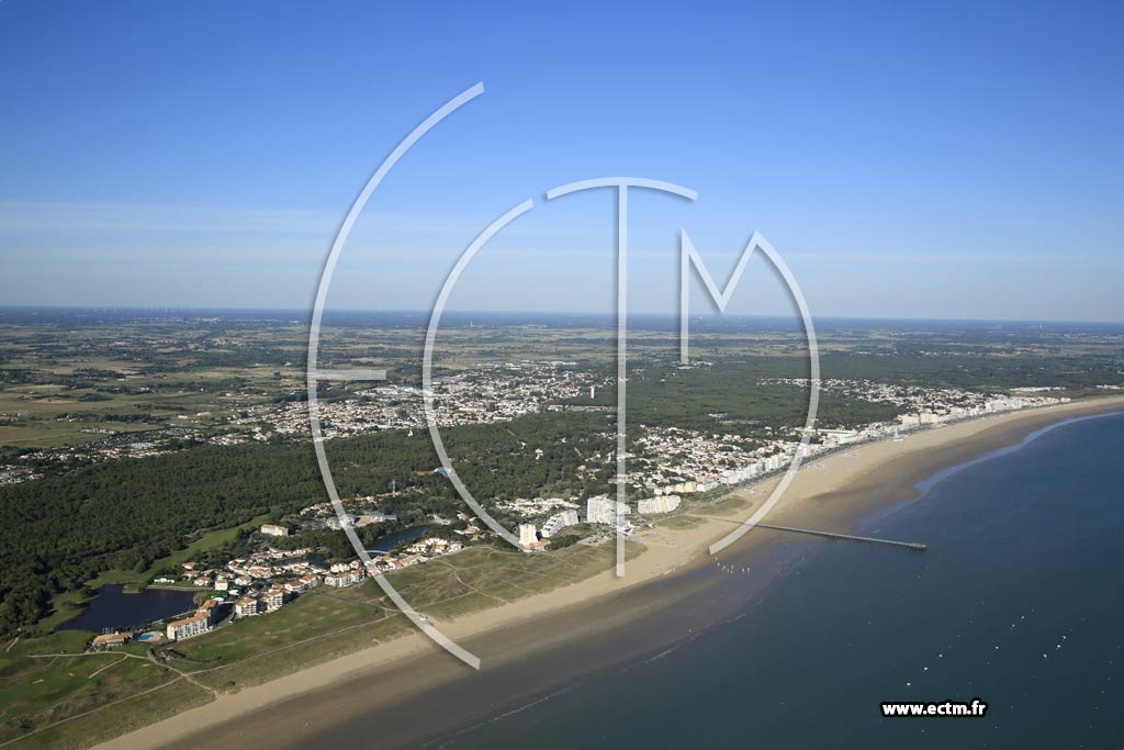 Photo arienne de Saint-Jean-de-Monts (la Pare Jsus)