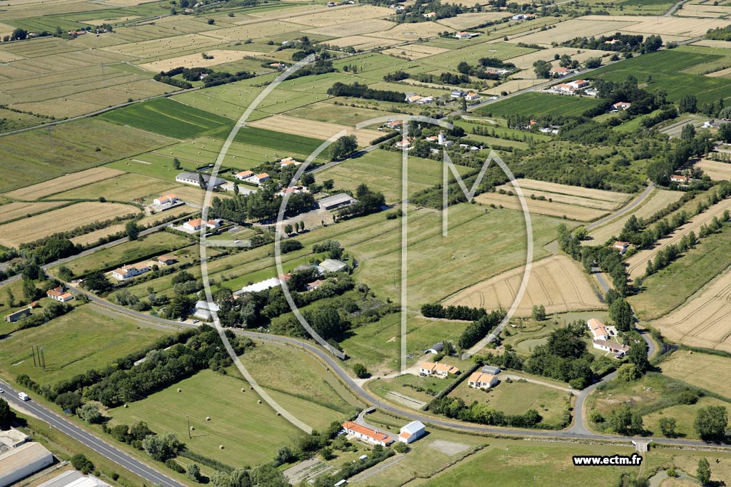 Photo arienne de Saint-Jean-de-Monts (Moulin de la Sablire - Chemin du Moulin des Rivires)