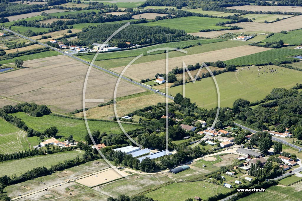 Photo arienne de Sallertaine (les Quatre Moulins)