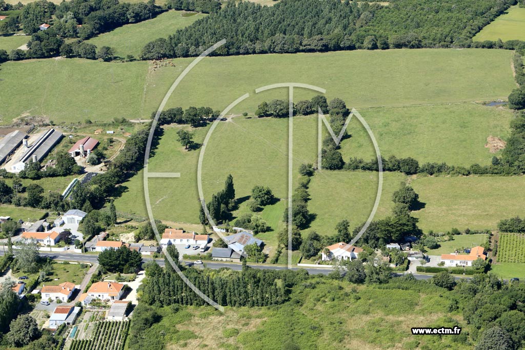 Photo arienne de Sallertaine (les Quatre Moulins)
