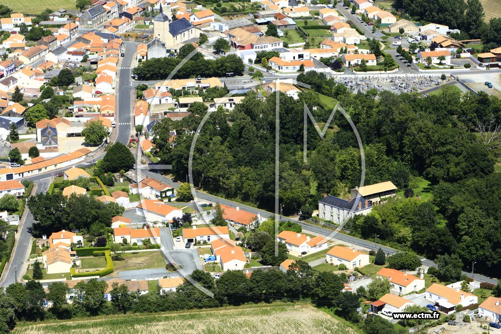 Photo arienne de Froidfond