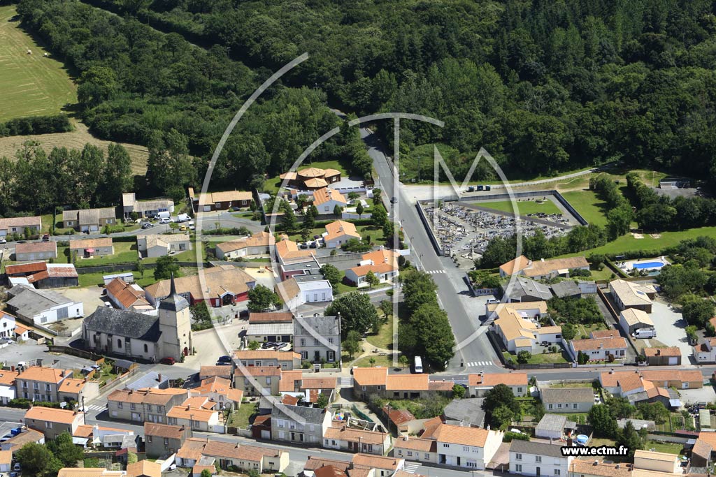 Photo arienne de Froidfond