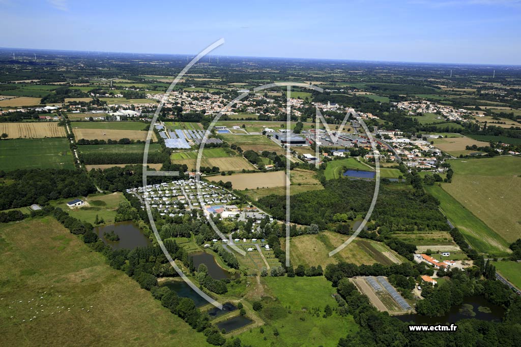 Photo arienne de Saint-Christophe-du-Ligneron (le Bois des Landes - Bellevue du Ligneron)