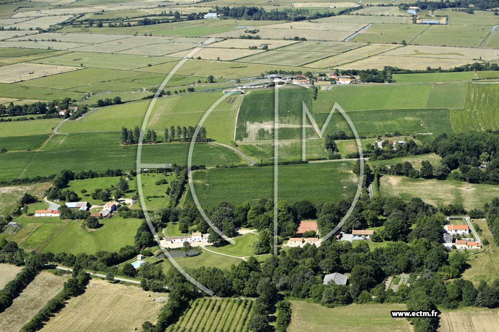 Photo arienne de Machecoul (Village Lusteau)