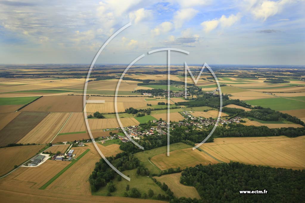 Photo arienne de Auzon-les-Marais