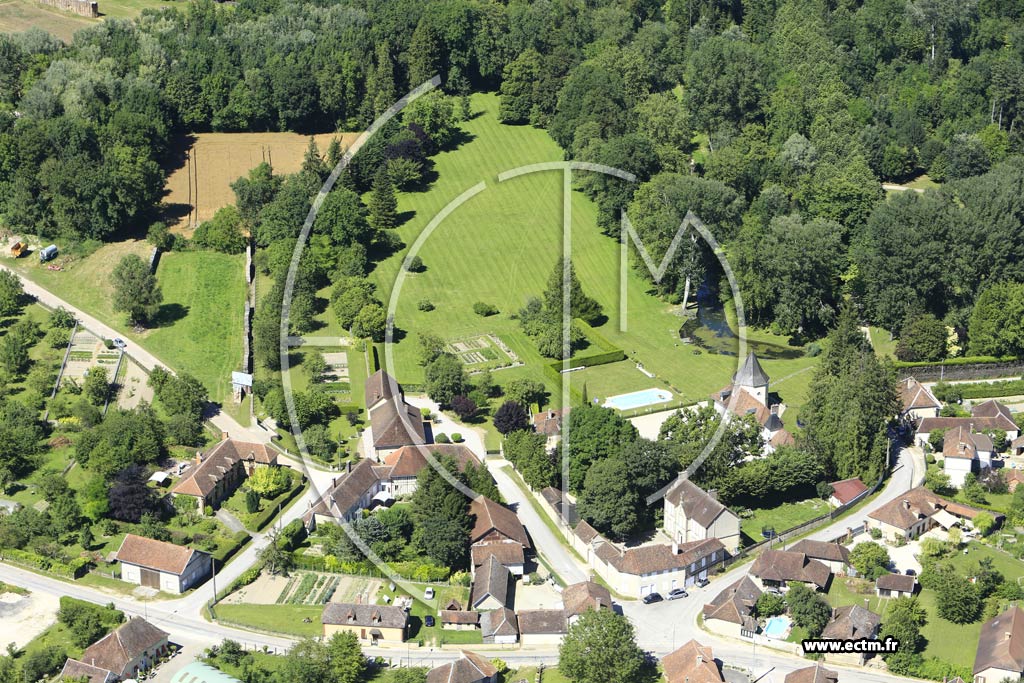 Photo arienne de Saint-Thibault
