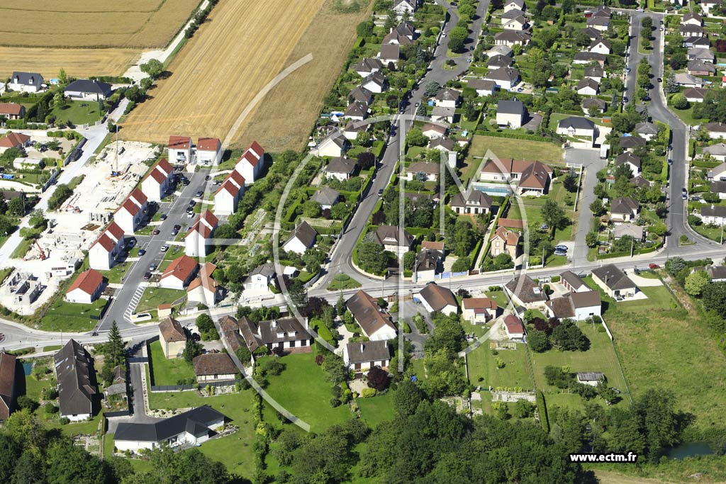 Photo arienne de Sainte-Maure