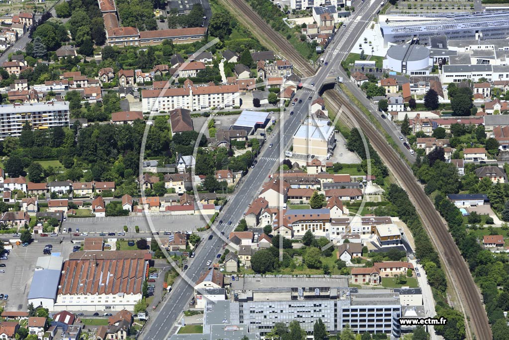 Photo aérienne de Troyes (Faubourg Croncels)
