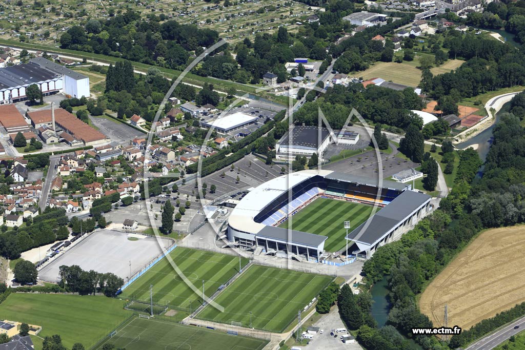 Photo arienne de Troyes (le Labourat - Stade de l'Aube)