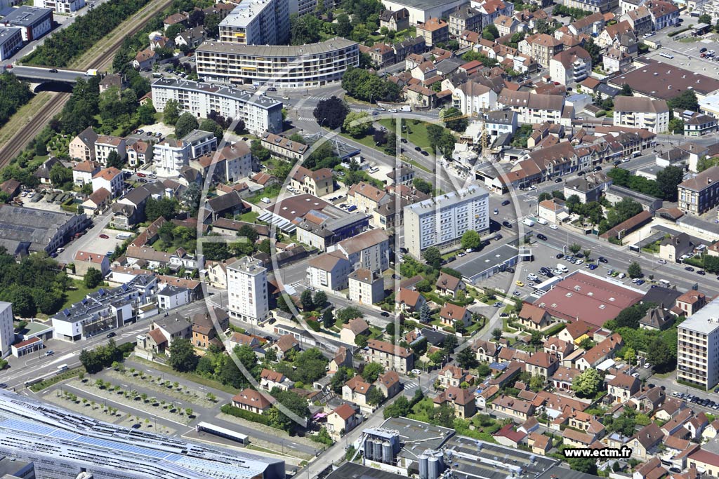 Photo arienne de Troyes (les Gayettes)