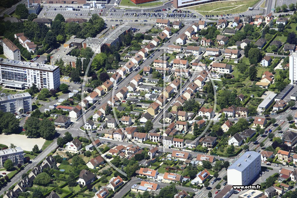 Photo arienne de Troyes (les Hauts Clos)