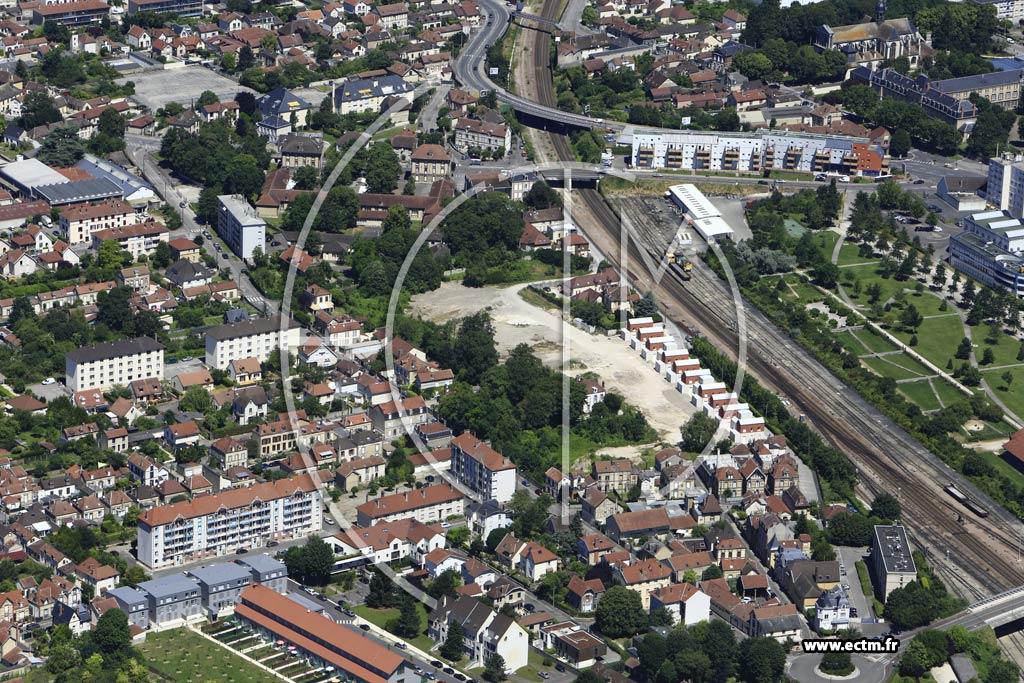 Photo arienne de Troyes (les Marots)