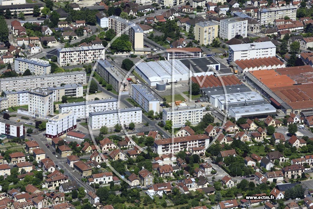 Photo arienne de Troyes (les Marots)