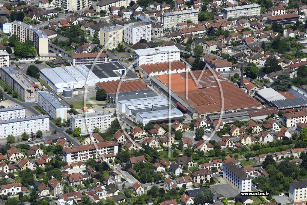 Photo arienne de Troyes (les Marots)