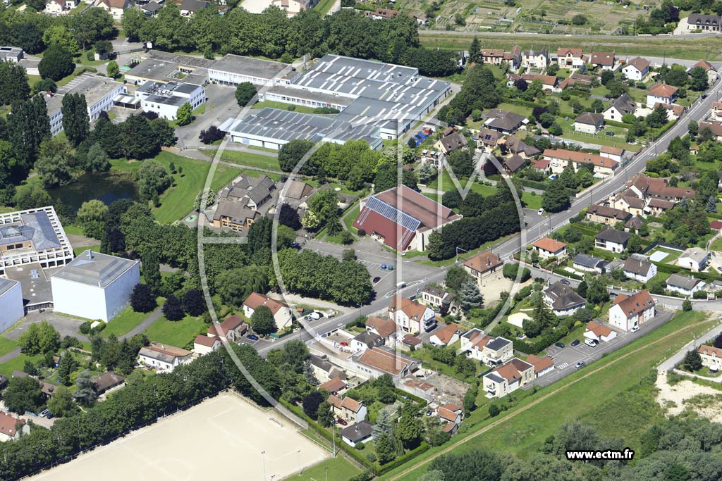 Photo arienne de Troyes (les Vassaules)