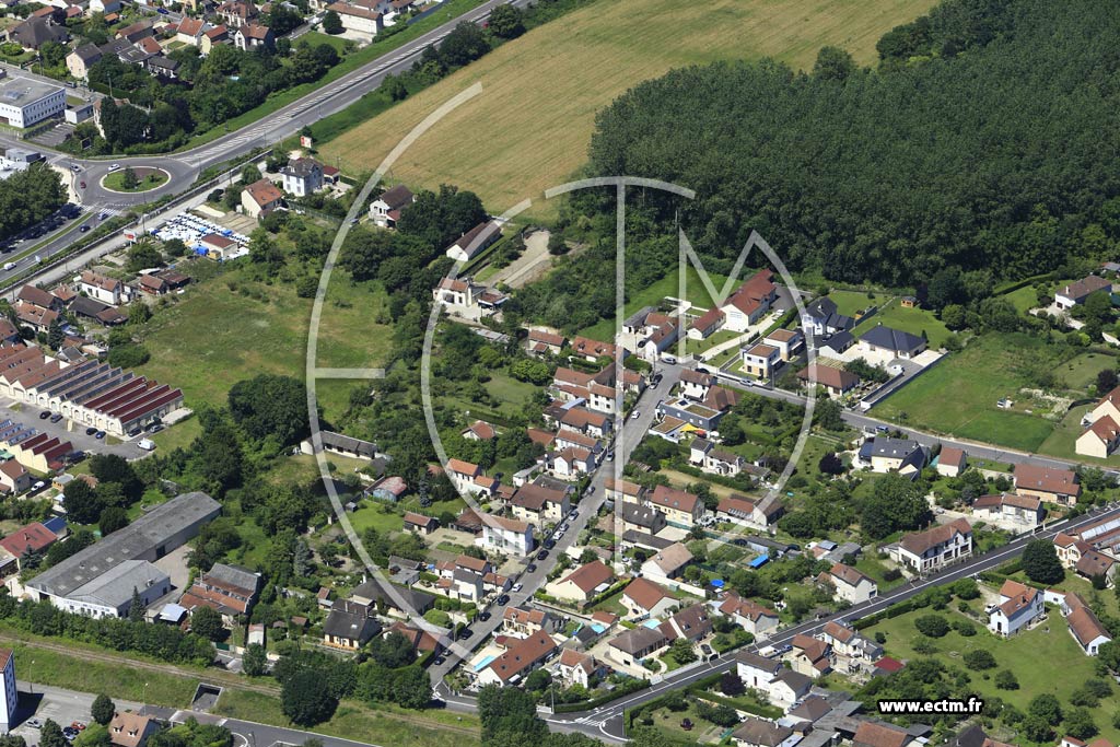 Photo arienne de Troyes (les Vassaules)