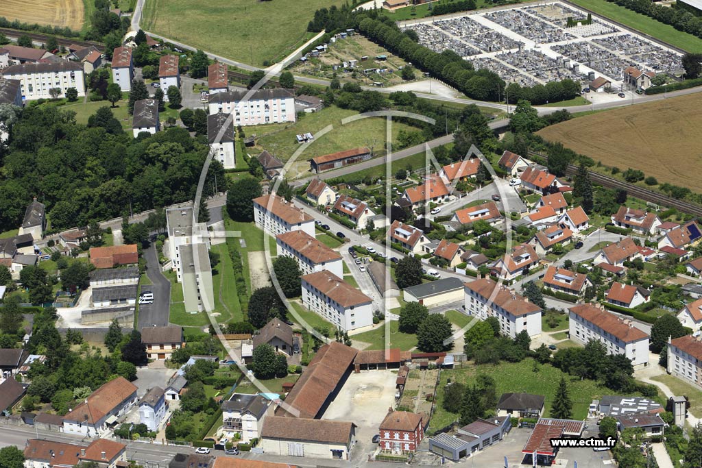 Photo arienne de Bar-sur-Aube (Faubourg de Belfort)