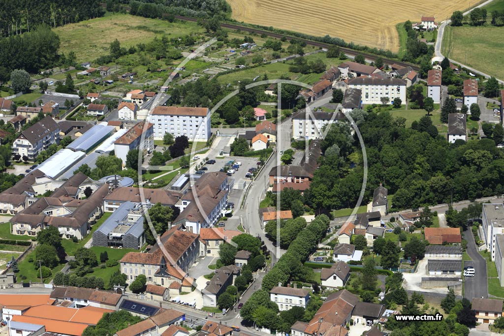 Photo arienne de Bar-sur-Aube (Source de la Dhuys)